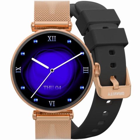 SMARTWATCH DAMSKI GRAVITY GT26-3 - DODATKOWY PASEK (sg042c)