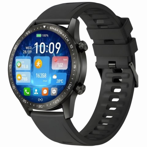 SMARTWATCH MĘSKI GRAVITY GT10-1 - AMOLED, DODATKOWY PASEK (sg046a)