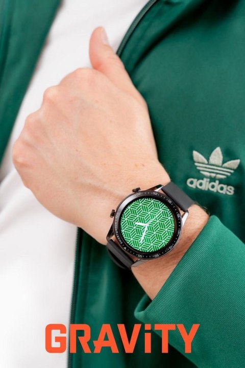 SMARTWATCH MĘSKI GRAVITY GT10-1 - AMOLED, DODATKOWY PASEK (sg046a)