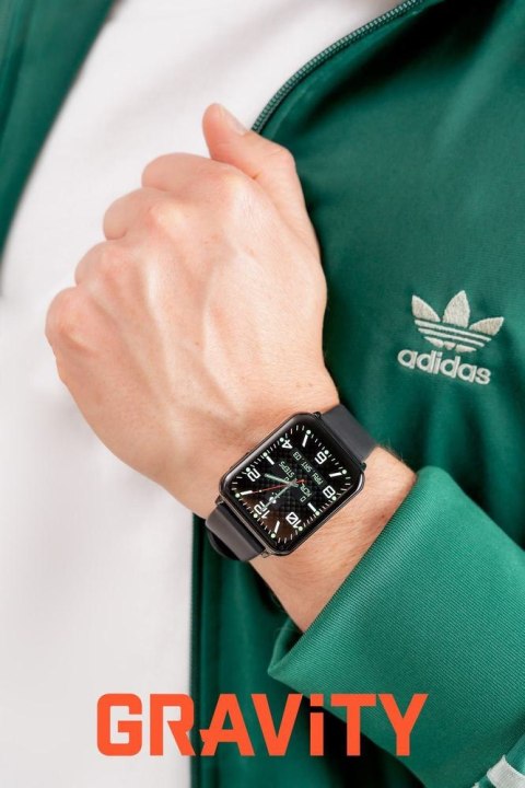 SMARTWATCH UNISEX GRAVITY GT17-10 - AMOLED, DODATKOWY PASEK (sg038j)
