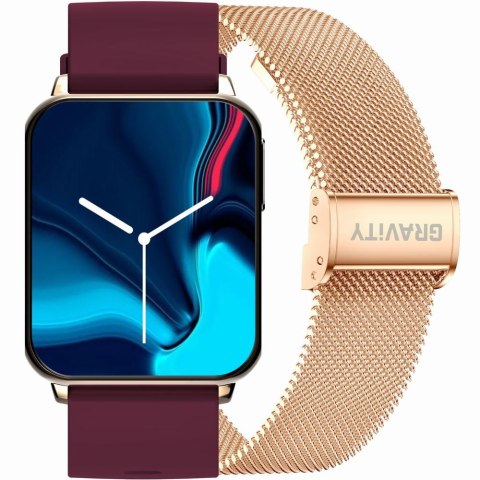 SMARTWATCH UNISEX GRAVITY GT17-6 - AMOLED, DODATKOWY PASEK (sg038f)