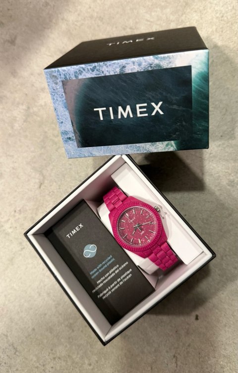 ZEGAREK DAMSKI TIMEX Legacy Ocean 37mm Recycled Plastic TW2V77200 + BOX