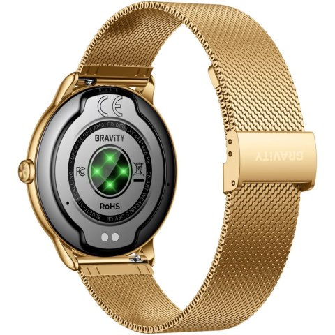 SMARTWATCH DAMSKI GRAVITY GT31-1 - AMOLED, DODATKOWY PASEK (sg052a)