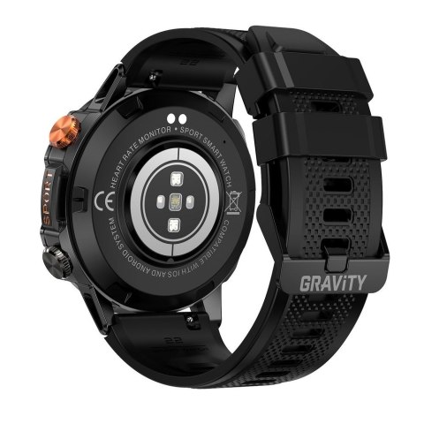 SMARTWATCH MĘSKI GRAVITY GT20-7 - AMOLED, DODATKOWY PASEK (sg024g)