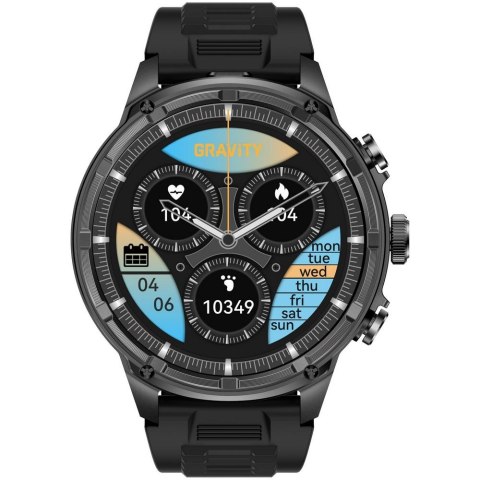 SMARTWATCH MĘSKI GRAVITY GT41-1 - BLUETOOTH CALL, DODATKOWA BRANSOLETA (sg053a)