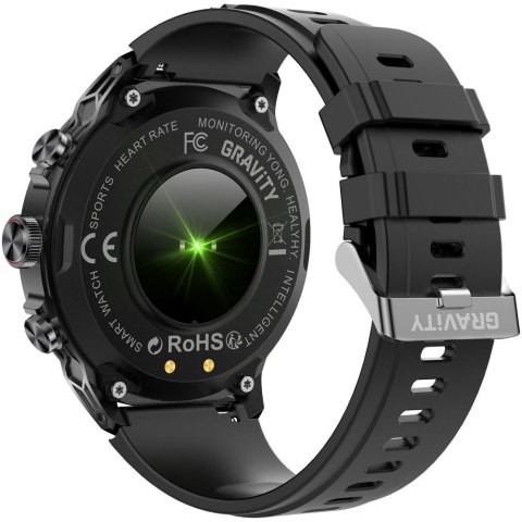 SMARTWATCH MĘSKI GRAVITY GT41-1 - BLUETOOTH CALL, DODATKOWA BRANSOLETA (sg053a)
