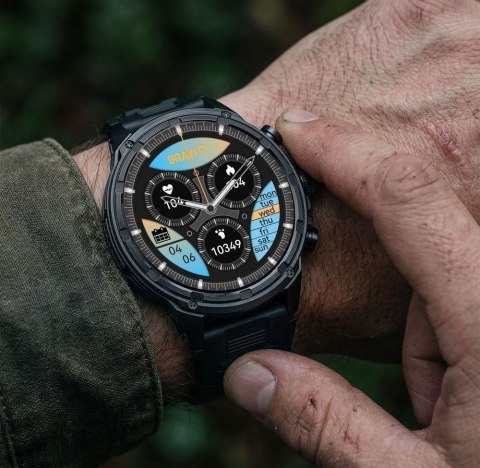 SMARTWATCH MĘSKI GRAVITY GT41-1 - BLUETOOTH CALL, DODATKOWA BRANSOLETA (sg053a)