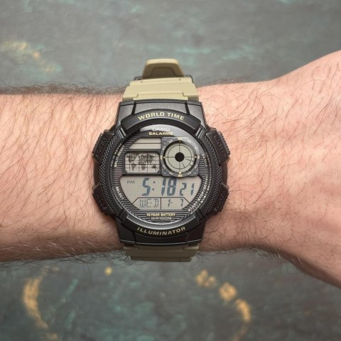 ZEGAREK MĘSKI CASIO AE-1000W-5AVEF (zd073i) - WORLD TIME + BOX