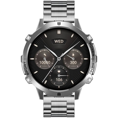 SMARTWATCH MĘSKI GRAVITY GT42-3 - AMOLED, DODATKOWA BRANSOLETA (sg056c)