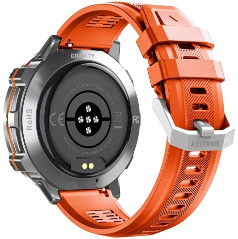 SMARTWATCH MĘSKI GRAVITY GT42-4 - AMOLED, DODATKOWA BRANSOLETA (sg056d)