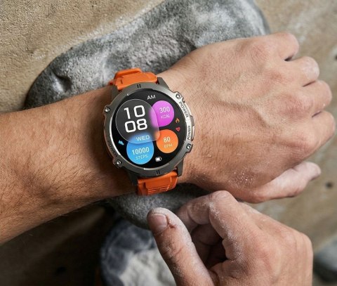 SMARTWATCH MĘSKI GRAVITY GT42-4 - AMOLED, DODATKOWA BRANSOLETA (sg056d)