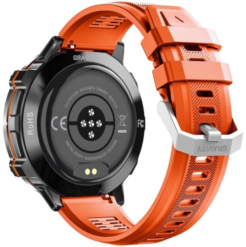 SMARTWATCH MĘSKI GRAVITY GT42-5 - AMOLED, DODATKOWA BRANSOLETA (sg056e)