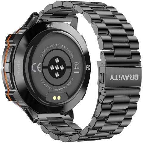 SMARTWATCH MĘSKI GRAVITY GT42-5 - AMOLED, DODATKOWA BRANSOLETA (sg056e)