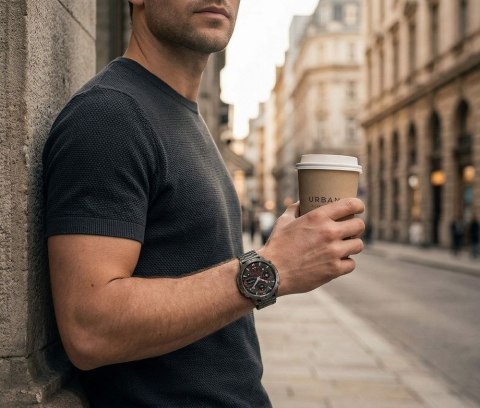 SMARTWATCH MĘSKI GRAVITY GT42-5 - AMOLED, DODATKOWA BRANSOLETA (sg056e)