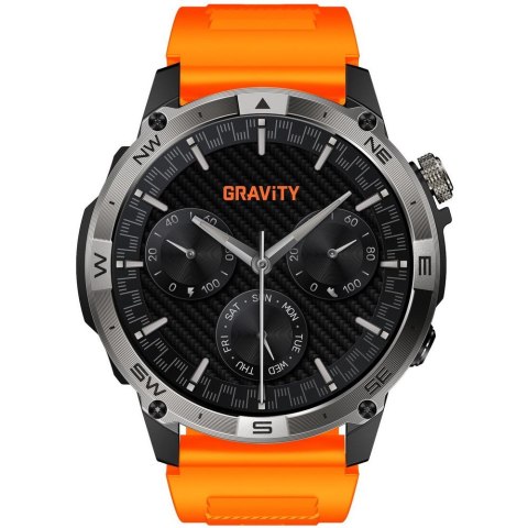 SMARTWATCH MĘSKI GRAVITY GT46-4 - AMOLED, DODATKOWA BRANSOLETA (sg055d)