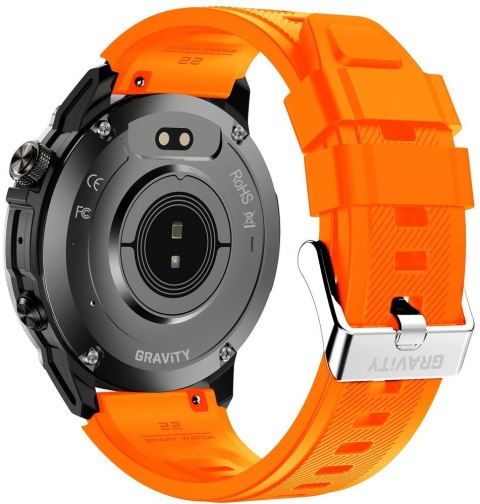 SMARTWATCH MĘSKI GRAVITY GT46-4 - AMOLED, DODATKOWA BRANSOLETA (sg055d)