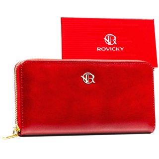 Portfel-piórnik damski ze skóry ekologicznej - Rovicky