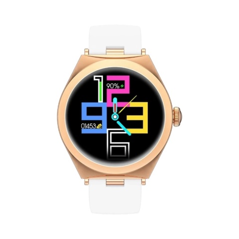 Smartwatch Gravity Różowe Złoto Biały GT25-4