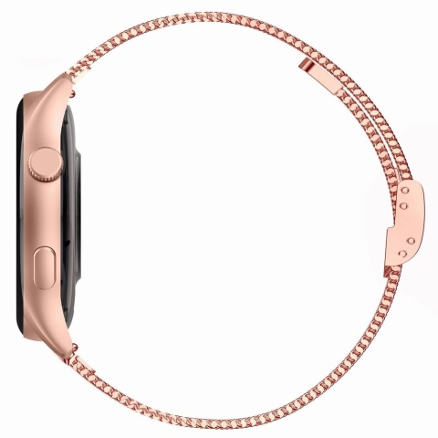 Smartwatch Gravity Różowe Złoto Pasek + Bransoleta GT11-7