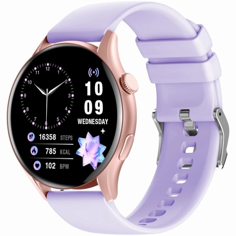 Smartwatch Gravity Różowe Złoto Pasek + Bransoleta GT11-7