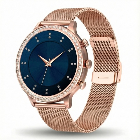 Smartwatch Gravity Różowe Złoto Pasek i Bransoleta GT5-6