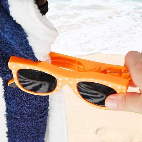 Klamra do trzymania ręczników Spinka 12 cm na plaże OKULARY KLP08 2 szt